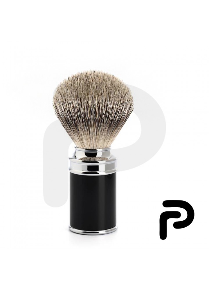 Black Ivory Handle Shaving Brush Badger Hair